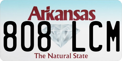 AR license plate 808LCM