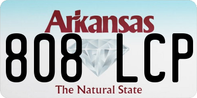 AR license plate 808LCP