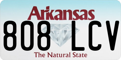 AR license plate 808LCV