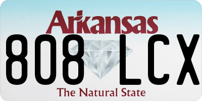 AR license plate 808LCX