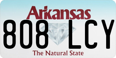 AR license plate 808LCY