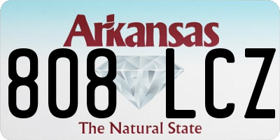 AR license plate 808LCZ