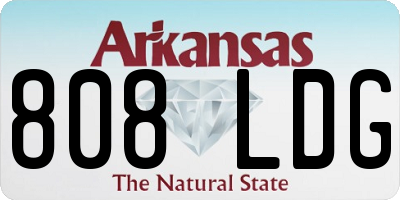 AR license plate 808LDG