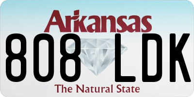 AR license plate 808LDK