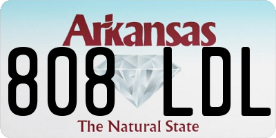 AR license plate 808LDL