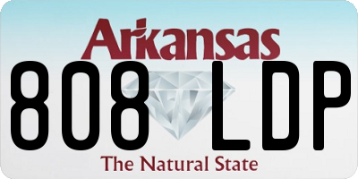AR license plate 808LDP