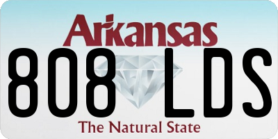 AR license plate 808LDS
