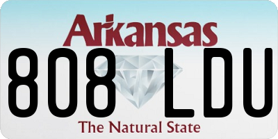 AR license plate 808LDU