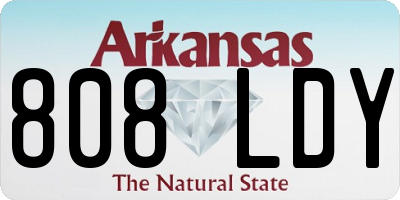 AR license plate 808LDY