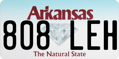 AR license plate 808LEH
