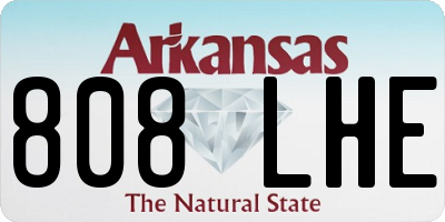 AR license plate 808LHE
