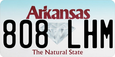 AR license plate 808LHM