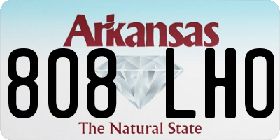 AR license plate 808LHO