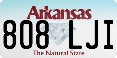 AR license plate 808LJI
