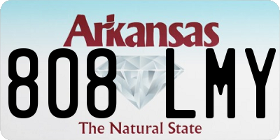 AR license plate 808LMY