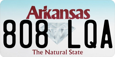 AR license plate 808LQA