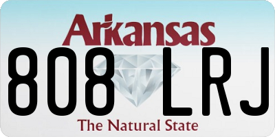 AR license plate 808LRJ