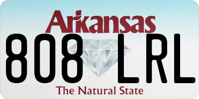 AR license plate 808LRL