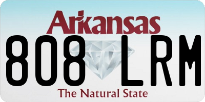 AR license plate 808LRM