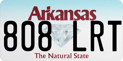 AR license plate 808LRT