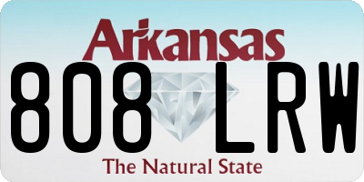 AR license plate 808LRW
