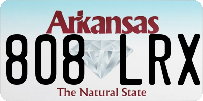 AR license plate 808LRX