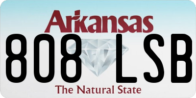 AR license plate 808LSB