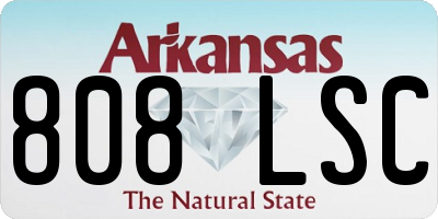 AR license plate 808LSC