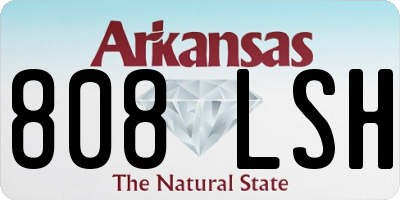 AR license plate 808LSH