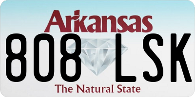 AR license plate 808LSK