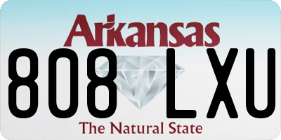 AR license plate 808LXU
