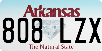 AR license plate 808LZX