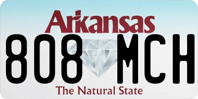 AR license plate 808MCH