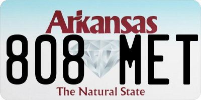 AR license plate 808MET