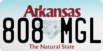 AR license plate 808MGL