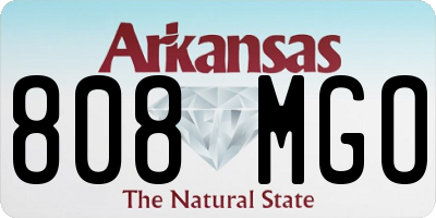 AR license plate 808MGO