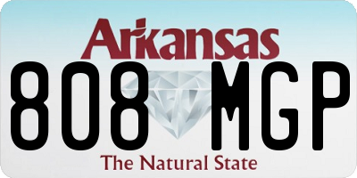 AR license plate 808MGP