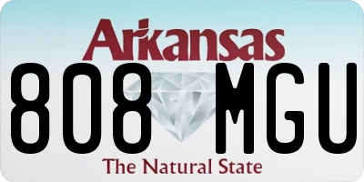 AR license plate 808MGU