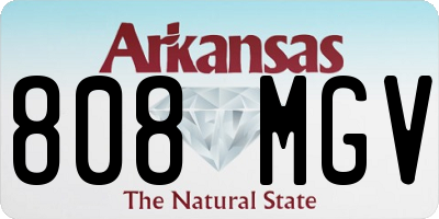AR license plate 808MGV