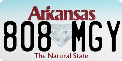 AR license plate 808MGY