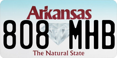 AR license plate 808MHB