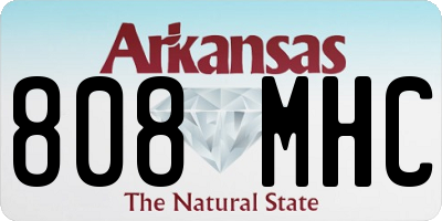 AR license plate 808MHC