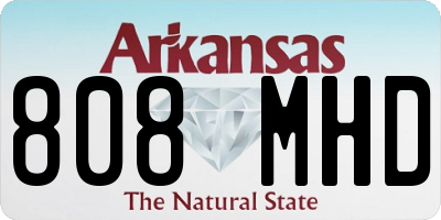 AR license plate 808MHD