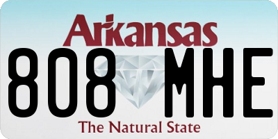 AR license plate 808MHE