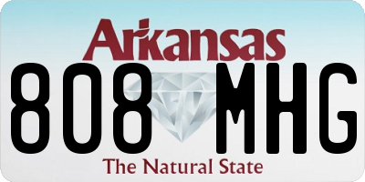 AR license plate 808MHG