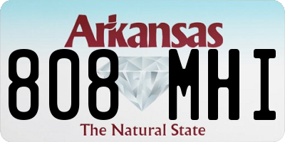 AR license plate 808MHI
