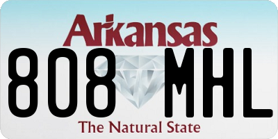 AR license plate 808MHL
