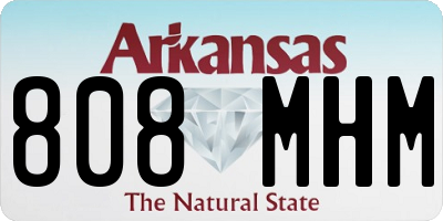 AR license plate 808MHM
