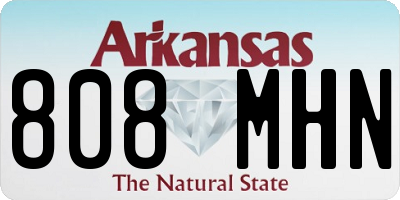AR license plate 808MHN