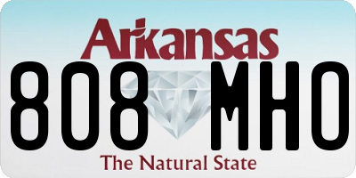AR license plate 808MHO